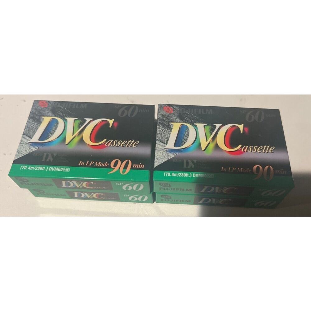 4 Fujifilm DVM60 Mini DV SP Cassette Made In Japan